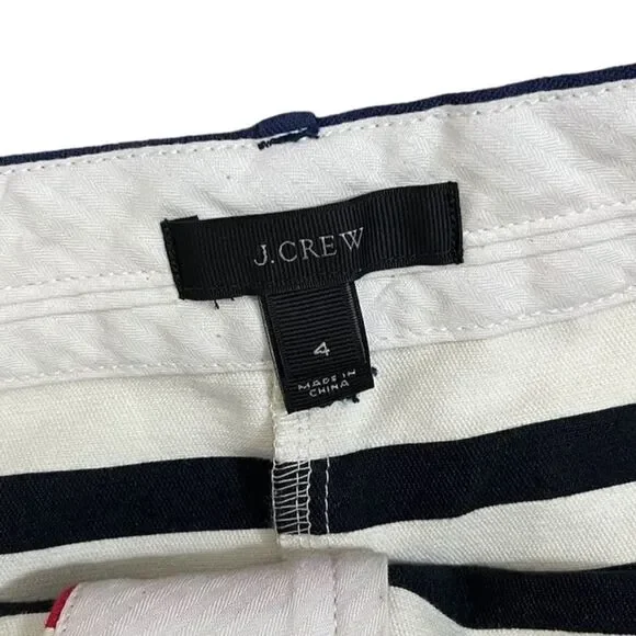 J. Crew Striped Mini Skirt Size 4 NWOT - Picture 3 of 5